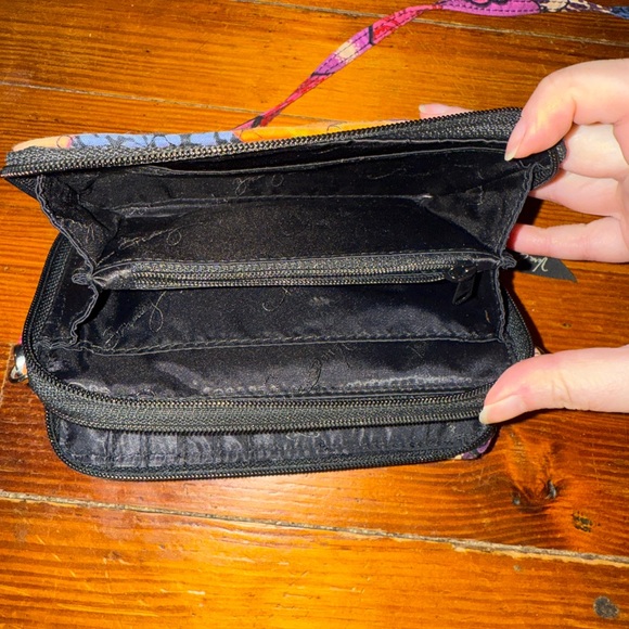 Vera Bradley Quilted Red and Pink Wristlet Clutch - Picture 5 of 6